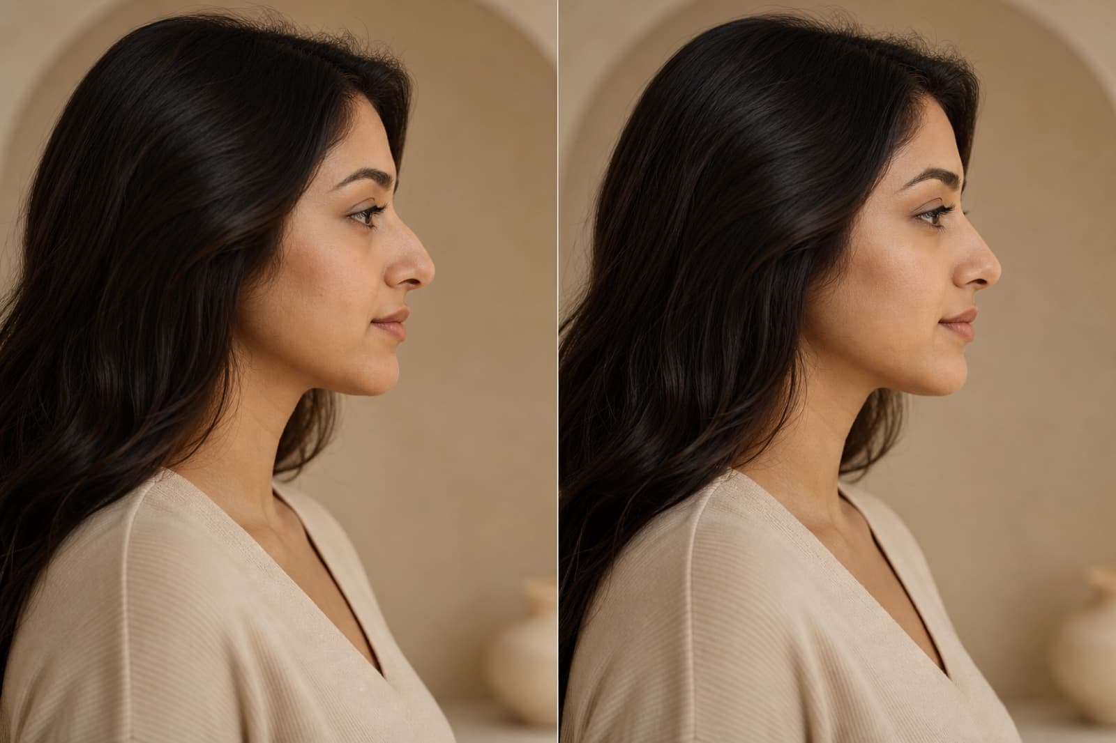 Rhinoplasty illustrative patient journey